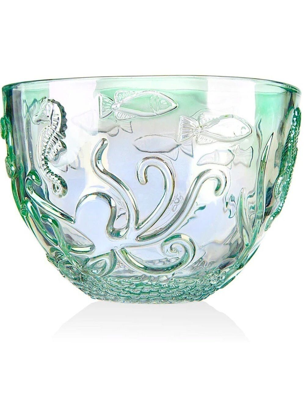 Godinger Seven Seas Iridescent Crystal Nut Bowl New